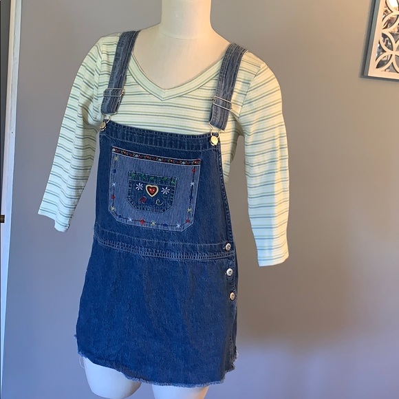 Vintage Dresses & Skirts - 90’s jean jumper size medium